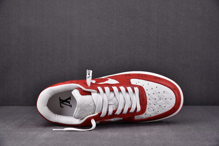 nike low air force 1 x red white