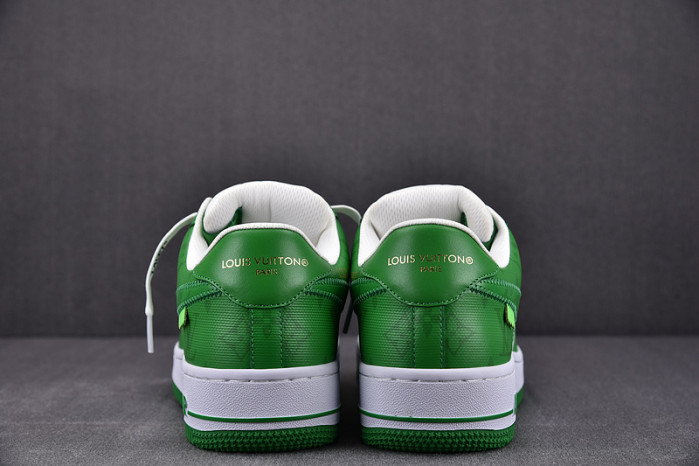 nike low air force 1 x green white