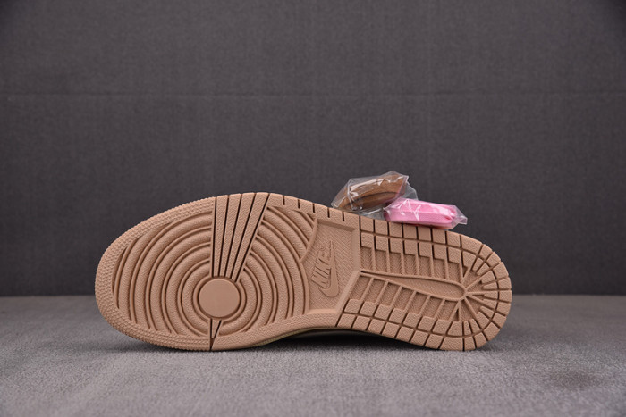 travis scott x air jordan 1 low og sail shy pink dm7866-106