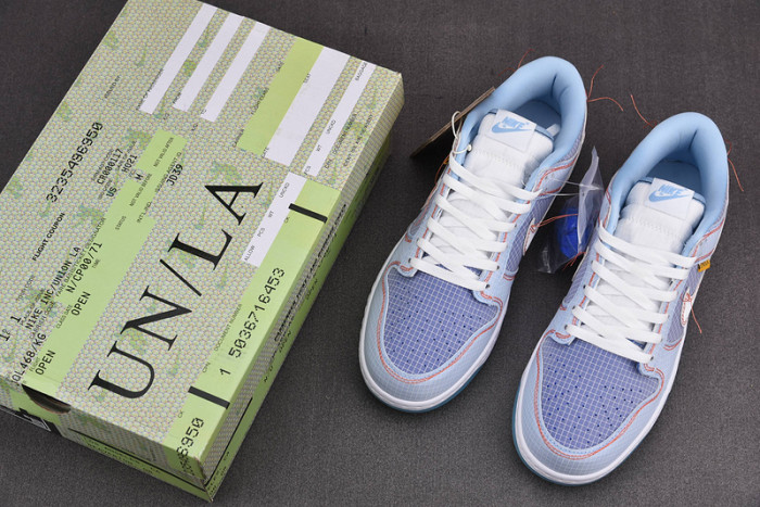 union x nike dunk low blue dj9649-400