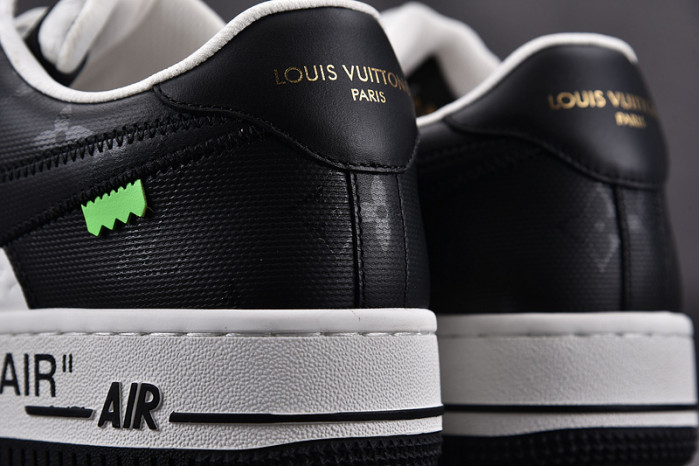 nike low air force 1 x black white
