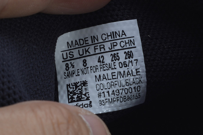 pharrell x  nmd hu tri-color black running shoes 114970010