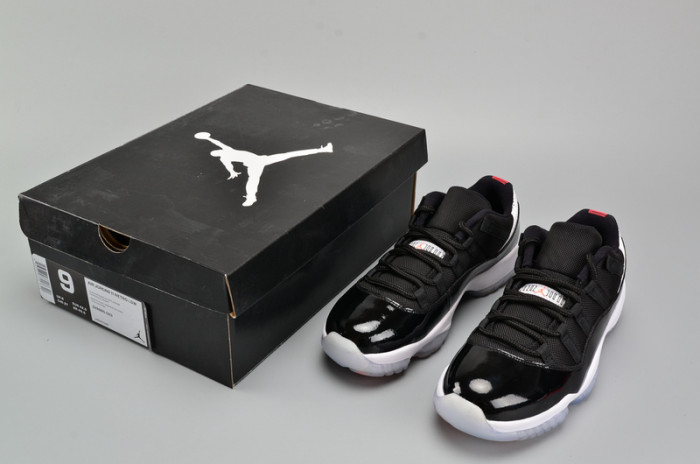air jordan 11 retro low "infrared 23" black mens 528895-023