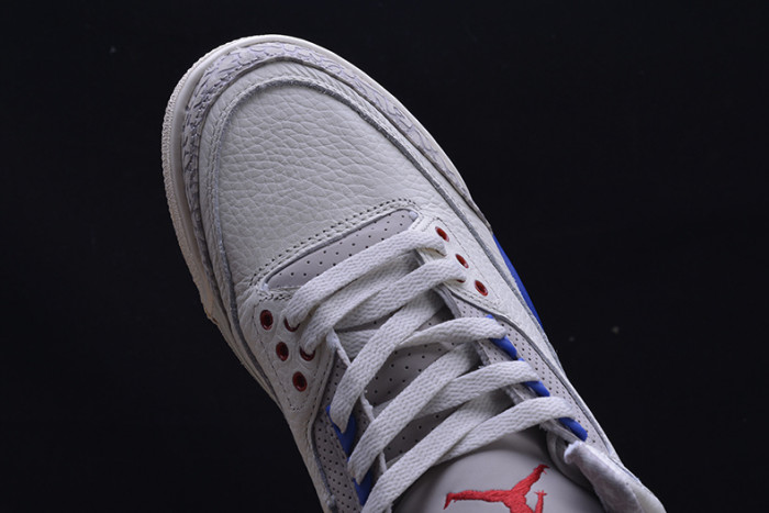 air jordan 3 retro "charity game" sail red mens 136064-140