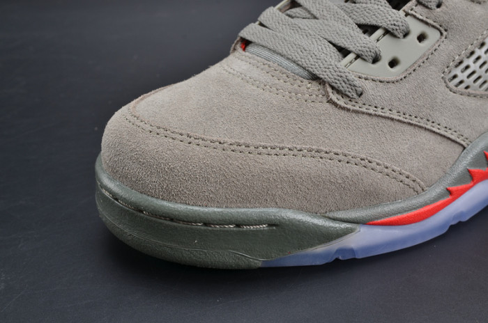 bape x air jordan 5 trophy room“camo” university red mens 136027-051