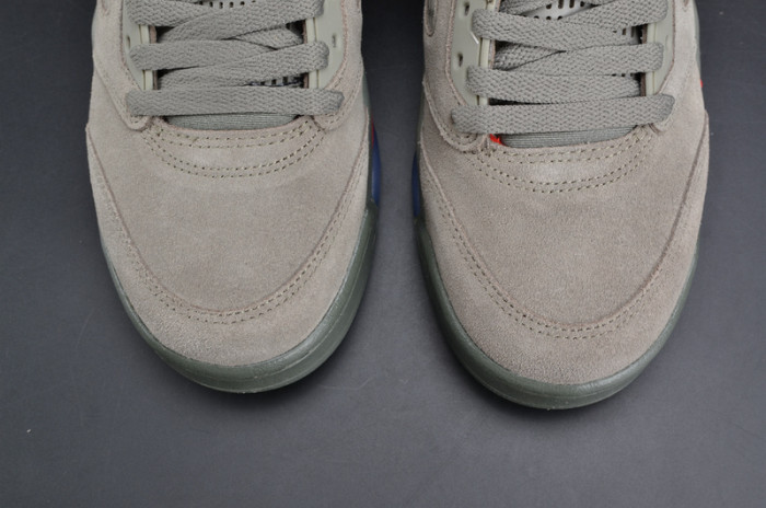 bape x air jordan 5 trophy room“camo” university red mens 136027-051