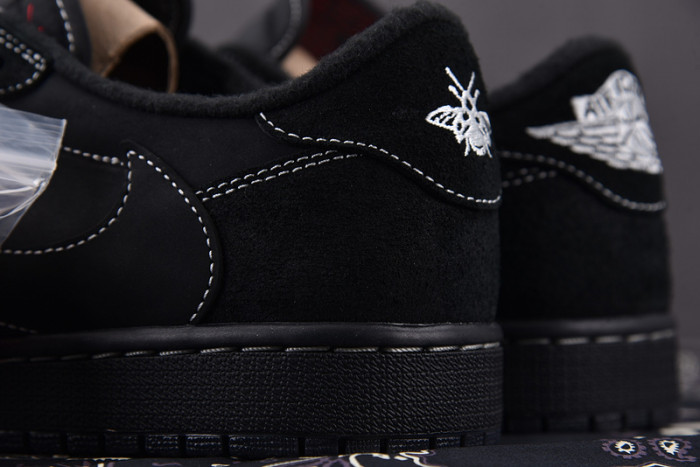 travis scott x air jordan 1 low og sp "black phantom" dm7866-100