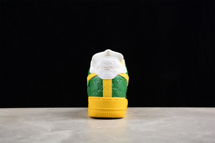nike low air force 1 x yellow green