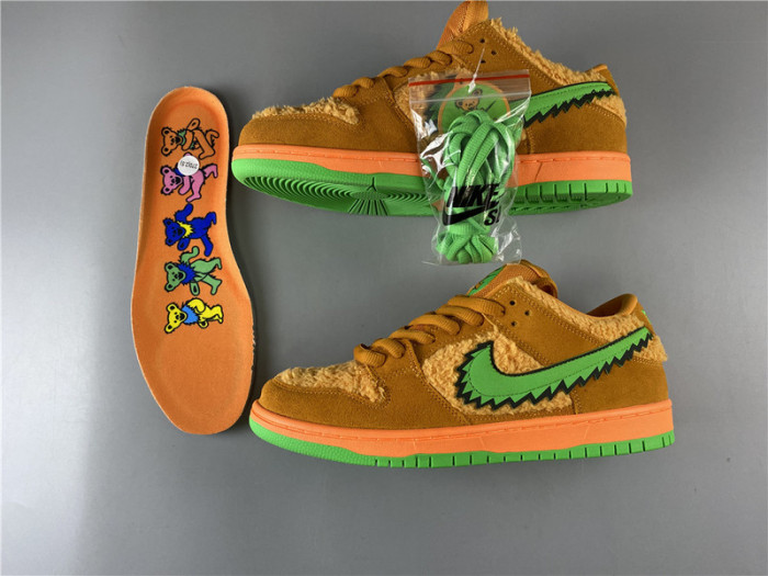 grateful dead x nike sb dunk low“ orange bear” cj5378 800