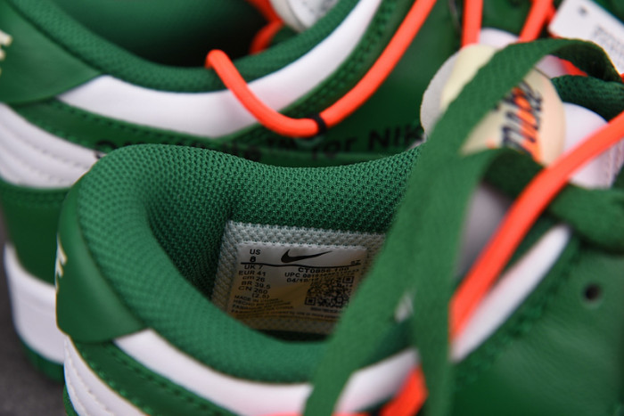 ofw x nike dunk low green white ct0856-100