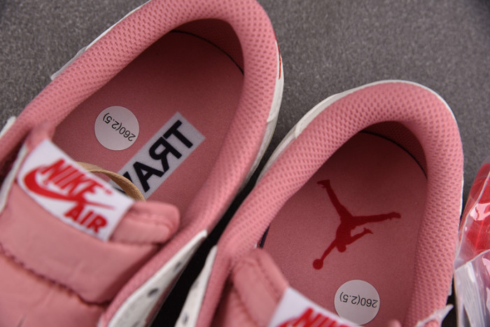 travis scott x air jordan 1 low og white pink dm7866-600