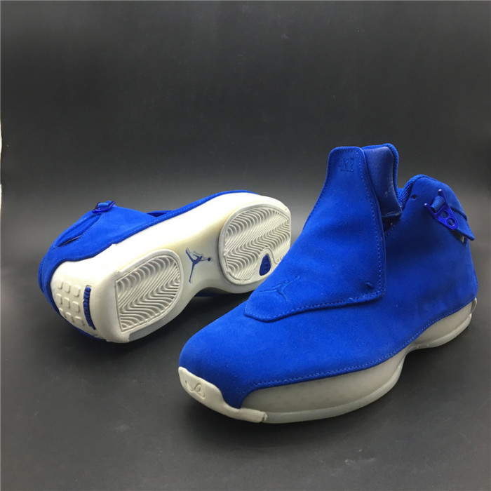 air jordan 18 blue suede aa2494-401