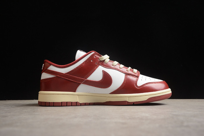 nike dunk low prm vintage team red fj4555-100