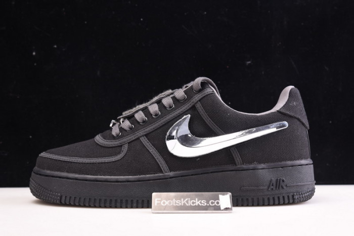 travis scott nike air force 1 black aq4211-001