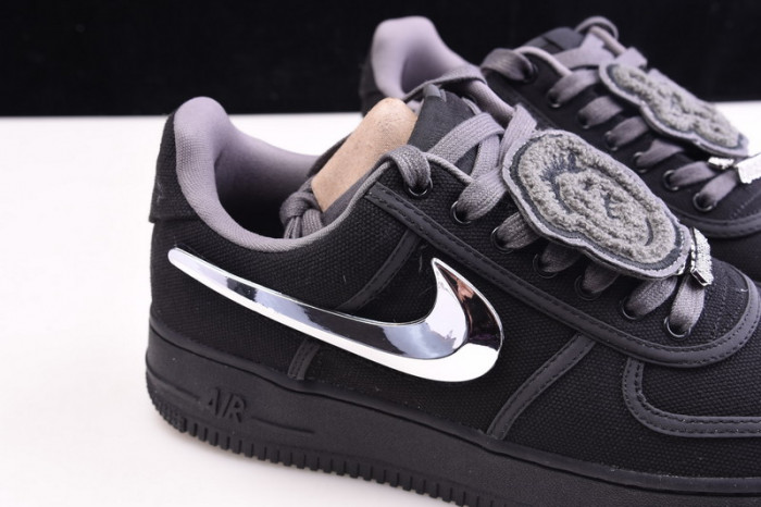 travis scott nike air force 1 black aq4211-001