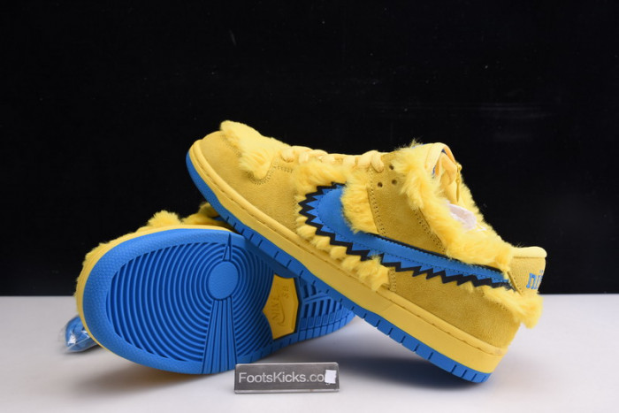 grateful dead x nike sb dunk low“ yellow bear” cj5378-700