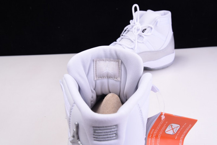 air jordan 11 white metallic silver vast grey ar0715-100