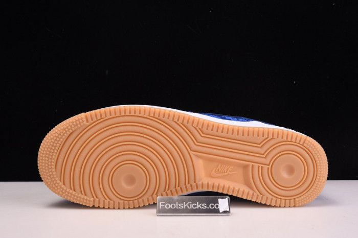clot nike air force 1 blue silk cj5290-400