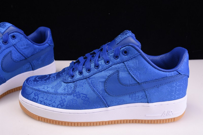 clot nike air force 1 blue silk cj5290-400