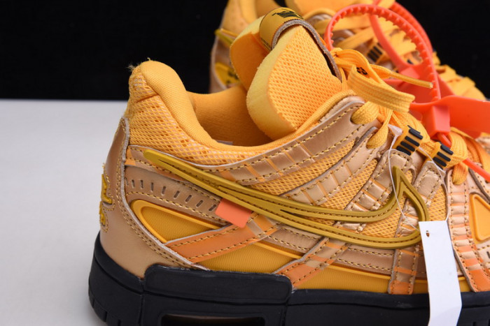 ofw x nike air rubber dunk “university gold cu6015-700