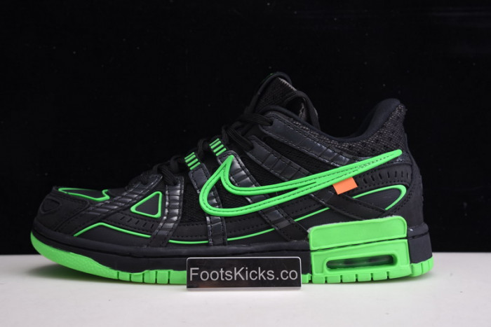 ofw x nike air rubber dunk “green strike” cu6015-001