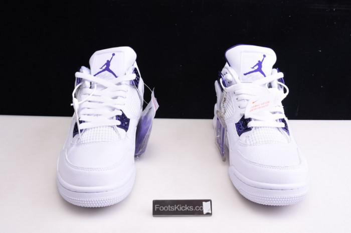 air jordan 4 retro “pure money” white purple ct8527-115