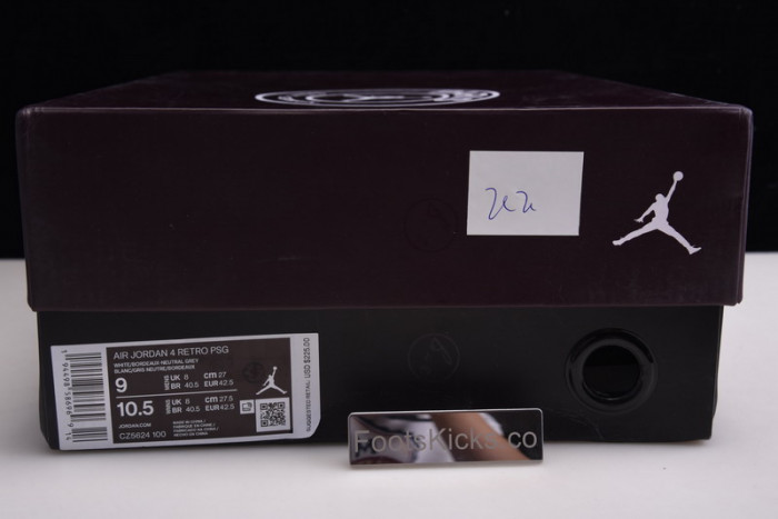 air jordan 4 psg cz5624-100