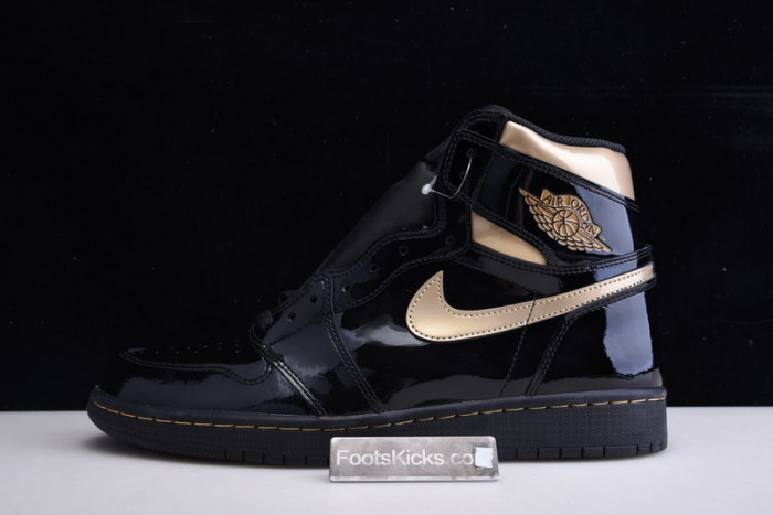 air jordan 1 high og patent ‘black gold’ 555088-032