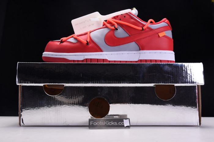 nike dunk low ofw university red ct0856-600