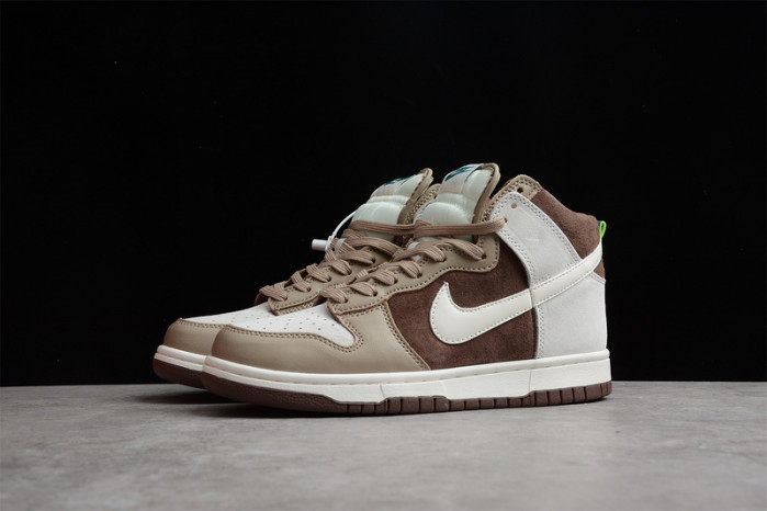 nike dunk high light chocolate dh5348-100