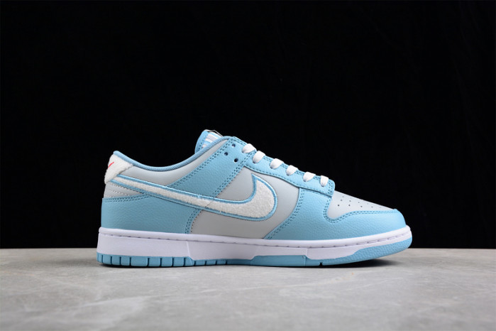 nike dunk low retro fleece worn blue fb1871-011