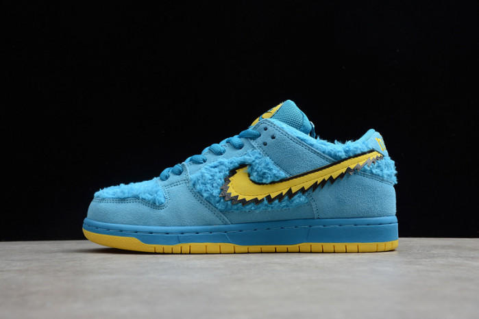 grateful dead x nike sb dunk low“ bule bear” cj5378-400
