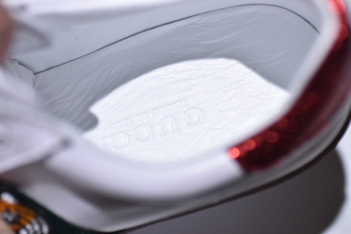 g*u*i ace embroidered low-top sneaker with tiger mens