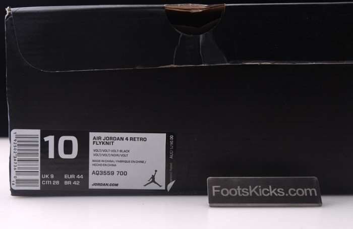 air jordan 4 flyknit volt aq3559-700