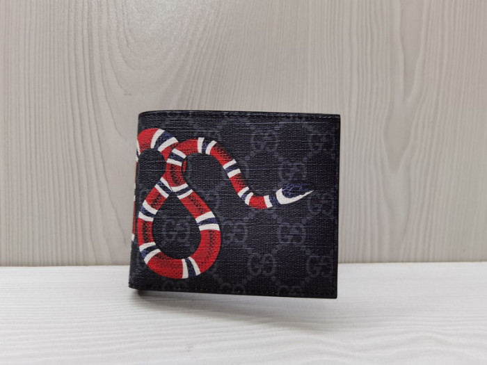 g*u*i snake black wallets