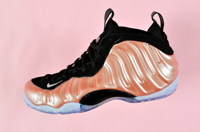 nike air foamposite one "rust pink" white/ black 314966-602