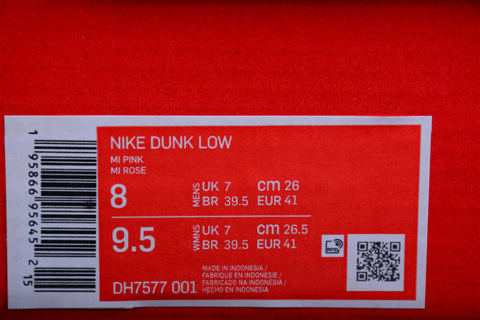 nike dunk low fossil rose dh7577-001
