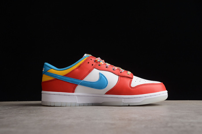 nike dunk low qs lebron james fruity pebbles dh8009-600