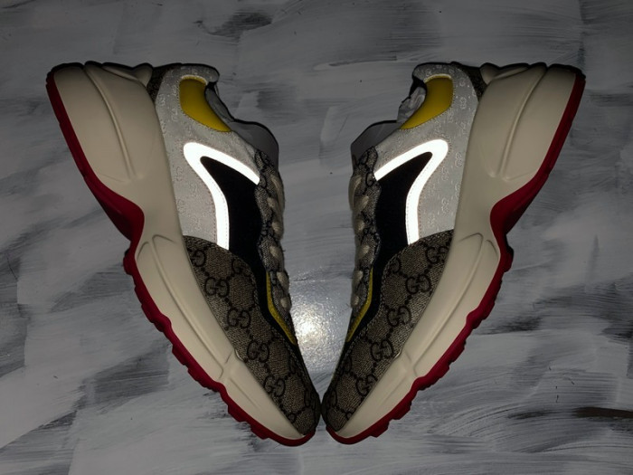 g*u*i rhyton vintage trainer sneaker 576965 drw00 9522