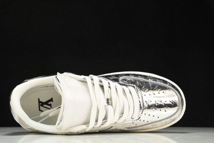 nike low air force 1 x silver