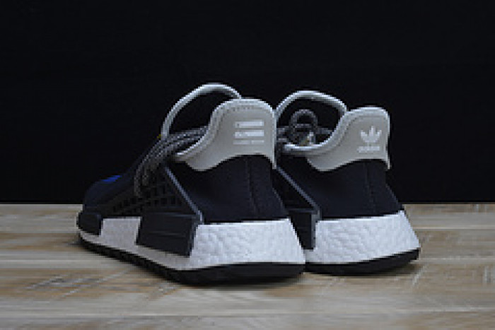 pharrell x  nmd hu tri-color black running shoes 114970010