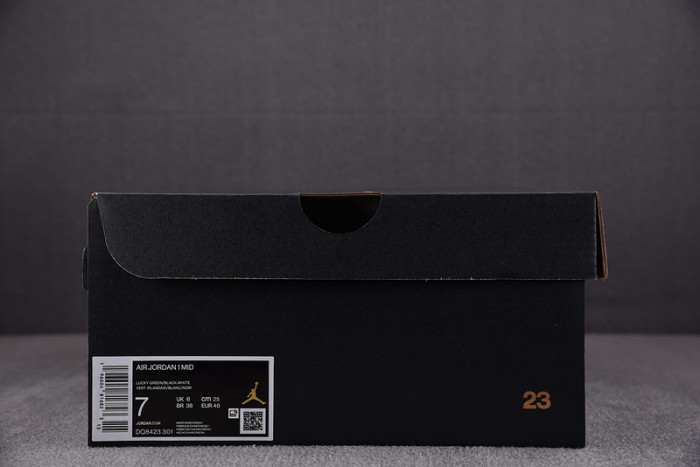 air jordan 1 mid lucky green (gs) dq8423-301