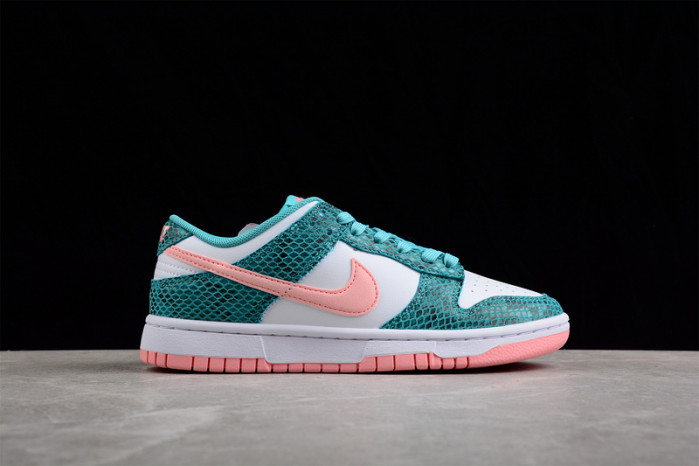 nike dunk low teal snakeskin dr8577-300