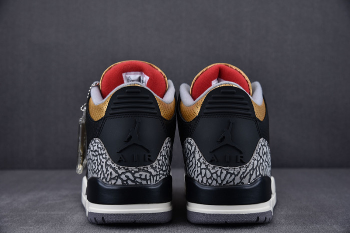 air jordan 3 black gold wmns ck9246-067